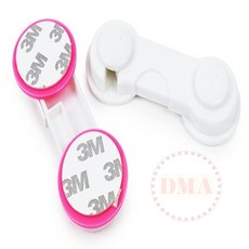 다모아추천상점 도어 걸이 잠금장치 방문장금장치, 핑크, 1개