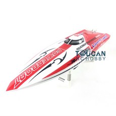 DTRC Toucanhobby E26 섬유 유리 레드 전기 레이싱 PNP RC 보트 모터 서보 ESC 배터리