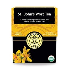 Buddha Teas - 세인트존스 워트 - 유기농 허브 티 - 인지 균형 및 전반적인 건강을 위해 - 항산화 물질 필수 미네랄 및 오일 함유 - 100% 코셔 및 GMO 프리