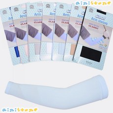 [airistore] 자외선 차단 기능 무봉제 냉감성 기능원사 쿨토시 (썬패션), 화이트/FREE, 상세 설명 참조, 2개