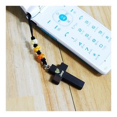 십자가핸드폰걸이