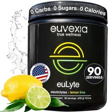 Euvexia euLyte Electrolytes Powder No Sugar Potassium Magnesium Supplement Trace Minerals Sugar Fre