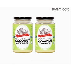 에버코코 쿠킹 코코넛 오일 500ml 2개