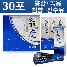 [면세점제품] 송강당 공진백년 순 30포 (홍삼+녹용+침향+산수유+당귀), 30포 (1세트)