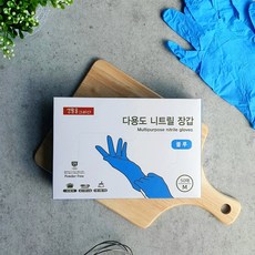 생활을그리다 니트릴장갑 블루 M, 중(M), 1개