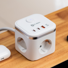 오지렌 고속충전 고용량 큐브 멀티탭 1.8m, 1개, 화이트(PD20W) 1개, 화이트(PD20W)