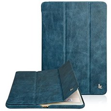Jisoncase 클래식 시리즈 호환되는 Apple New iPad Pro 10.5 케이스 빈티지 자동 가죽 스마트 커버 마그네, One Color