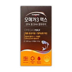 일동제약 오메가3 맥스 1000mg 120캡슐 (2개월), 1box