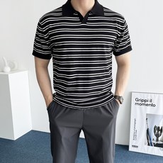 남자여름린넨니트