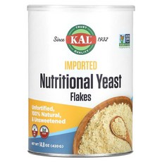 KAL 임포티드 뉴트리셔널 이스트 미세 플레이크 420g(14.8oz), 2개, 419g