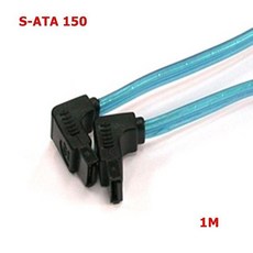 FZH359921[3일이내출고](KW) SATA(ㄱ형)-SATA(ㄱ형) 투명블루 SATA케이블-1M (WH2125), 단일색상