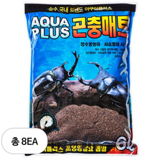 아쿠아플러스 곤충 매트 6 L, 혼합색상, 8개