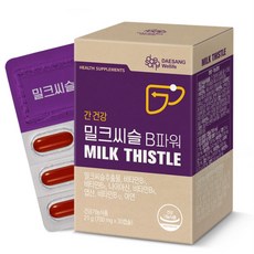 대상웰라이프 밀크씨슬 B파워 21g, 30정, 6개