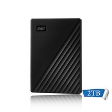 뉴 웨스턴 디지털 WD My Passport 1 테라바이트 2 테라바이트 외부 하드 드라이브 USB 3.0 암호 보호 4 테, 06 Black 2TB, 한개옵션1