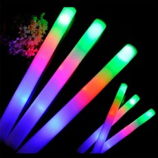 졸업사진 게임 의상 코스프레 다채로운 LED 글로우 스틱 RGB 폼 응원 튜브, 30 pcs Foam Stick