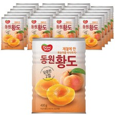 동원 복숭아 황도 400g 24개입 박스, 24개