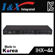 골드핸즈 아이앤엑스 IHX 44 국산 HDMI 4대4 매트릭스 분배기 hdmikvm, 단일 색상