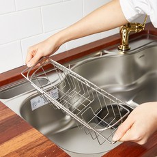 슬라이드 세제 수세미 걸이 수세미걸이 세제걸이 싱크 대세 싱크대, 1개, 단품