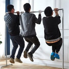 케라퓨어 엄청튼튼한 행거 스테인레스 파이프행거 튼튼한 행거 옷걸이 견고한 두꺼운옷걸이 안무너지는 옷걸이, 더 두꺼운 2단폴 가로1.5m 세로1.8m