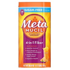 Metamucil 메타무실 차전자피 분말 4-in-1 식이섬유 슈가프리 754g 1병, 1개, 754정