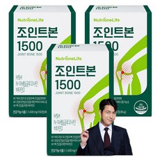 뉴트리원 정우성 조인트본 1500 관절+연골+뼈 건강 3종 핵심성분 복합영양제, 3box