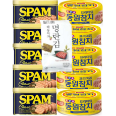 스펨(200g)+동원고추참치(150g)+하동녹차 명란김(6g) 5+5+5 상품 이미지