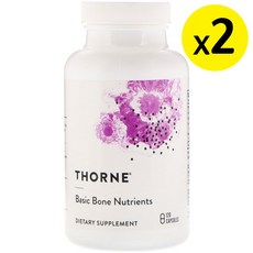 Thorne Research 베이직 뼈 영양소 120 캡슐 2개, 상세설명참조