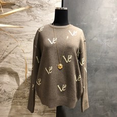 보브 로고 라운드 니트 티셔츠