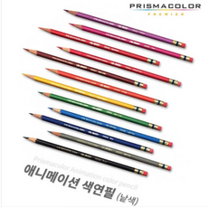 샌포드 애니메이션색연필 낱개 / COL-ERASE 색연필 스케치색연필, 1개, 1색, Carmine Red