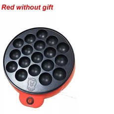 타코야끼 기계 팬 와플 호두과자 만들기 650w 문어 베이킹 chibi 마루코 가정용, 선물 없는 빨강, 220v