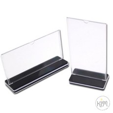 아크릴 양면 T자 테이블 파티션 직함 회의 이름 이름표 스탠드 명패 메뉴 가격표 게시물 꽂이 사무실 표찰 회사 네임택 안내판 T자형 메뉴판 T 자 안내문 POP 거치대 표시, 세로형 105x210, 1개