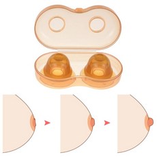 함몰유두 교정기 4 pcs2 box 나노 실버 실리콘, 1개