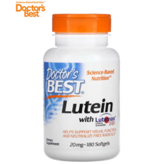 닥터스베스트 루테인 20mg 180정 루테맥스 제아잔틴 메리골드 금잔화 Lutein with Lutemax 2020, 2개