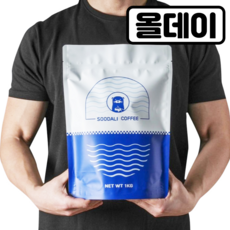 수달리커피 올데이 블렌드 원두 커피, 1개, 1kg, 홀빈(분쇄안함)