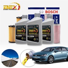 골프 7세대 2.0GTD (CUN) 디젤 벡스 롱라이프 5W30 수입합성엔진오일 필터세트 5리터 IPA-P400+IPEO-866 ONL-0181351 cs09021