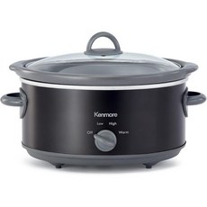 Kenmore 켄모어 88918 5쿼트 슬로우쿠커 블랙, 블랙입니다. 미국직구, 5 Qt Slow Cooker