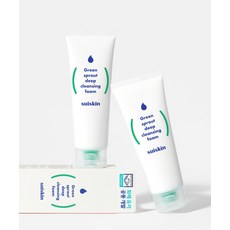 SUISKIN [2Pack] 어린 새싹 딥 클렌징 폼 150ml+150ml 182230