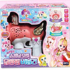샘샘스 애들랜드 새콤달콤 티니핑 스피닝 오토 달콤핑 버블건 3세여아선물