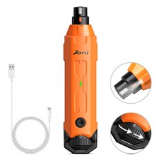 Joyu 애완동물 전동 연마기 LED 쌍등 조명 7세대 N60, N60-Vitality Orange, 1개