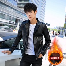 남자가죽자켓 포켓형 지퍼 캐쥬얼 가죽자켓 남성봄가을 겨울용 개성적인 자켓