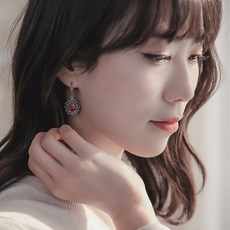 가넷드롭귀걸이