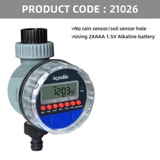 LCD Display Watering Timer Electronic Home Garden Ball Valve 0 Pressure Water For Irrigation Control, 1) Type A, 1개