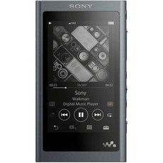 소니 워크맨 A 시리즈 16GB NW-A55 : MP3 플레이어 Bluetooth microSD 대응 고해상도 대응 최대 45시간 연속 재생 2018년 모델 그레이쉬 블랙 NW-A55 B
