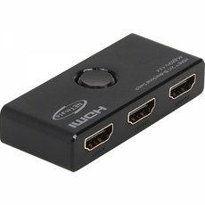 NETmate 4K 양방향 HDMI 2채널 수동 선택기/NM-PTS13B/선택버튼/HDR 지원/HDCP 2.2 지원/4K UHD 60Hz 지원, 본품