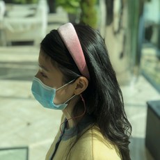 귀가 안아픈 핸드메이드 고급 벨벳 머리띠 (초등학생 부터 성인까지) 선물 포장
