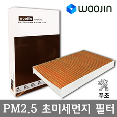 우진필터 PM2.5 초미세먼지 푸조 에어컨필터, 308 (T7)/YCT01, 1개