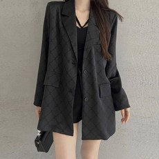 Angel 여성 여름 정장 상의 자외선 차단 셔츠 하프 코트 박시 자켓