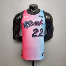 마이애미 히트 버틀러 Miami Heat BUTLER #22 City Edition Pink Blue Gradient Color