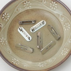 일자 캡핀(10개) / 브로치핀 장식용 코사지 브로치 악세사리 옷 핀 대 핀틀 뱃지, 37mmX10mm, 10개