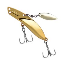 10g 15g 낚시루어 하드베이트 미노우루어 더블후크 수영베이트 낚시베이트 송어용 크랭크베이트 싱킹루어, 금도금